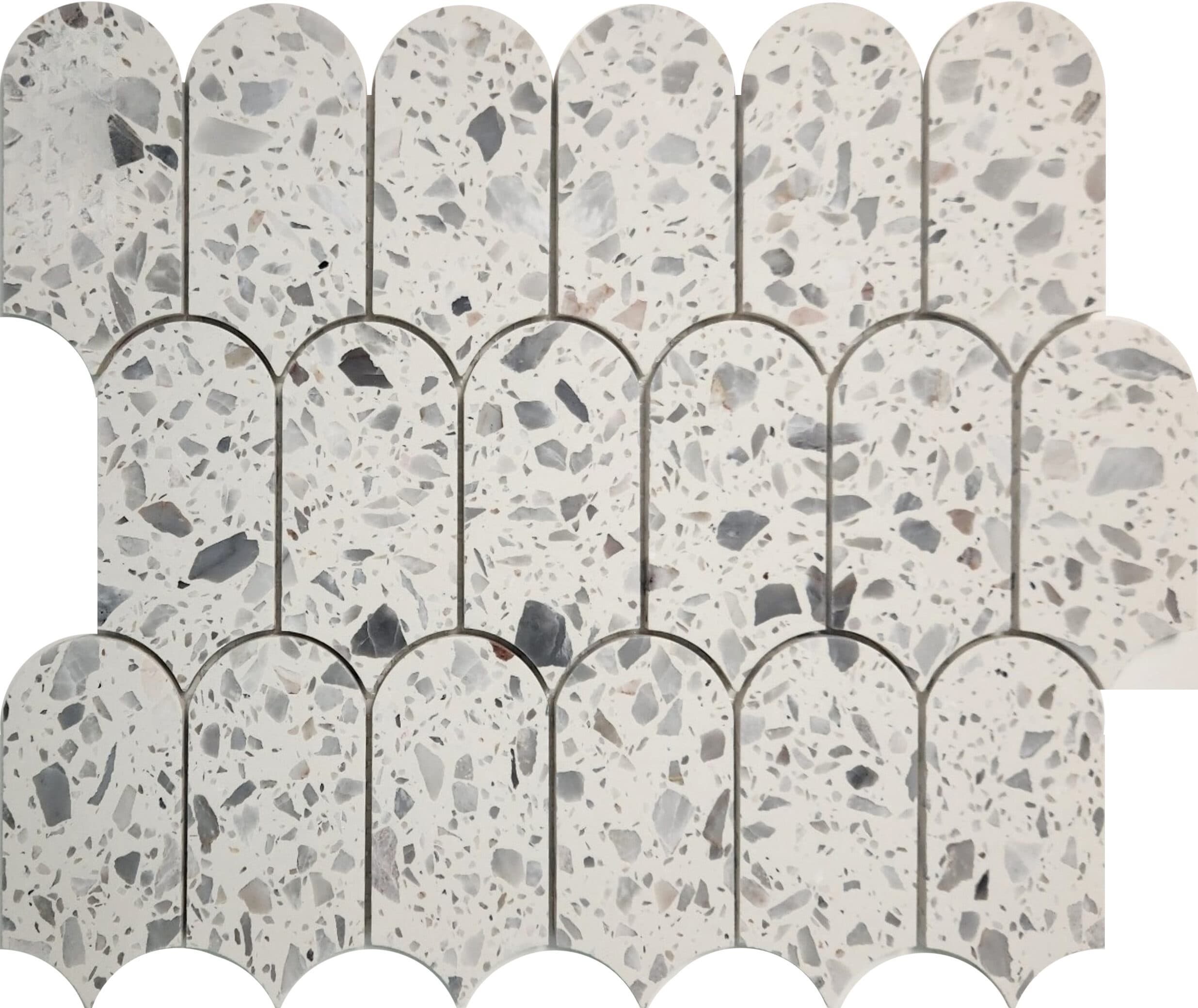terrazzo marble punkah rain cloud mosaic