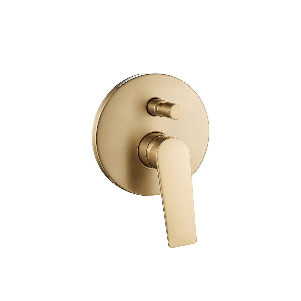 meissen vita - bath/shower diverter mixer satin brass