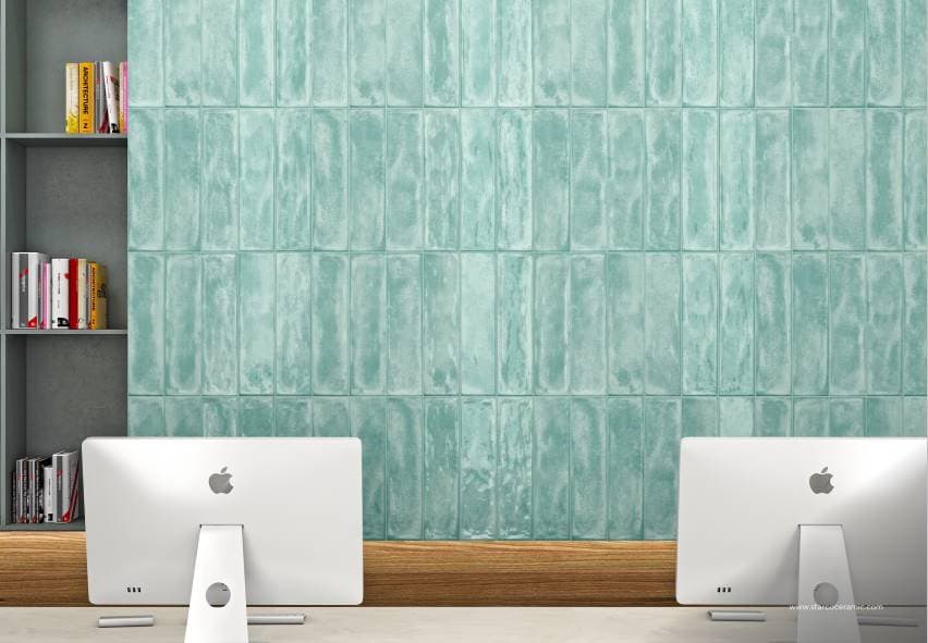 splendor verde glossy 75 x 300 mm