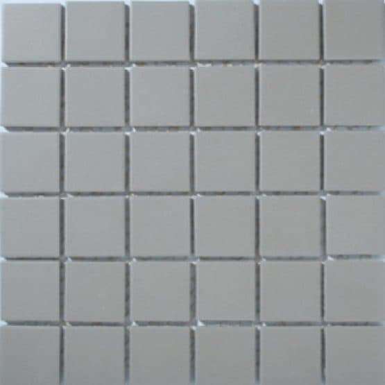 light grey unglazed mosaic