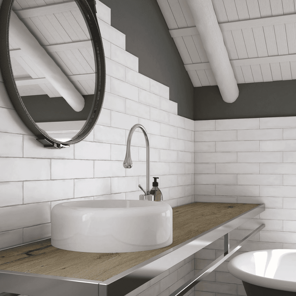 colonial brillo white 75 x 300 mm