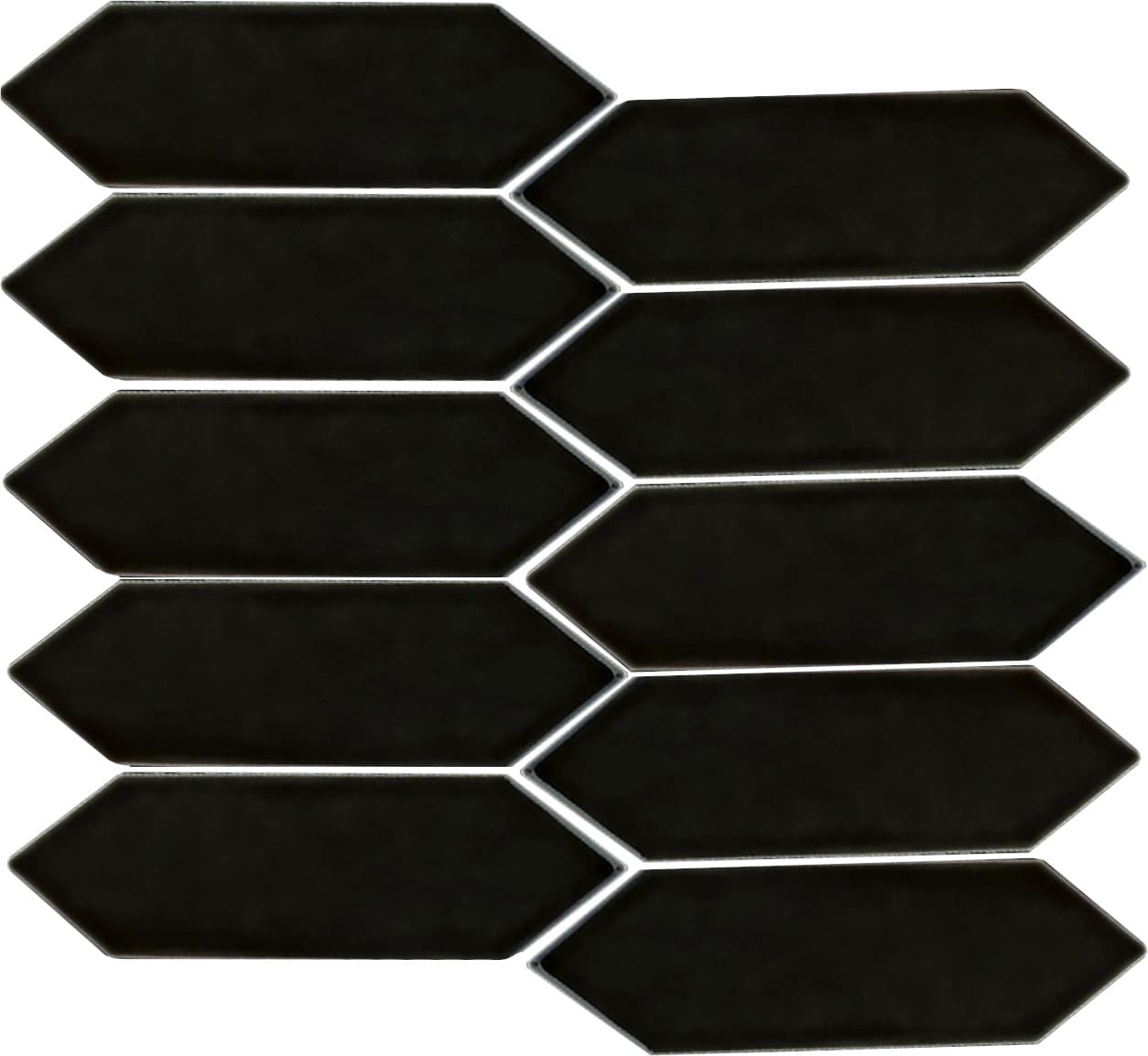 black spear head mosaic