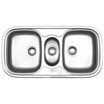 quinline - sink double bowl and tidy