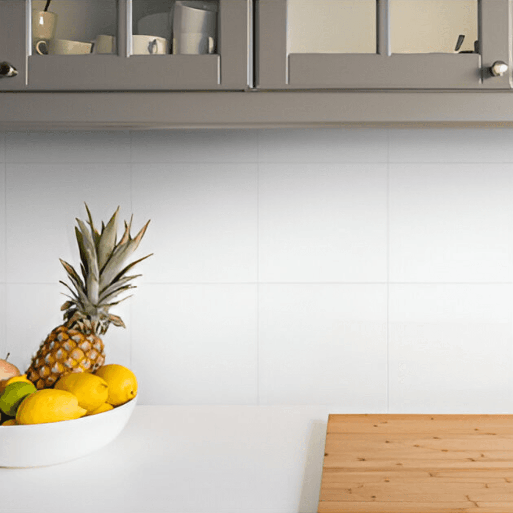 shiny white 200 x 200 mm