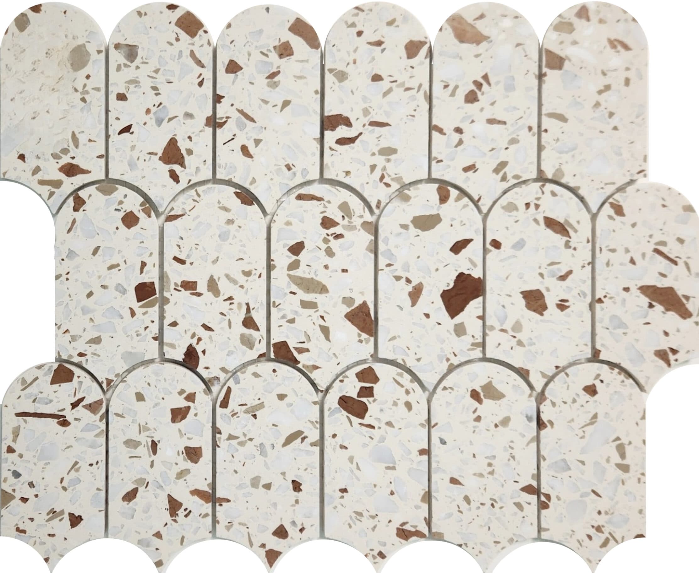 terrazzo marble punkah rustic terracotta mosaic