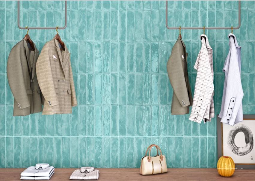 splendor acqua glossy 75 x 300 mm