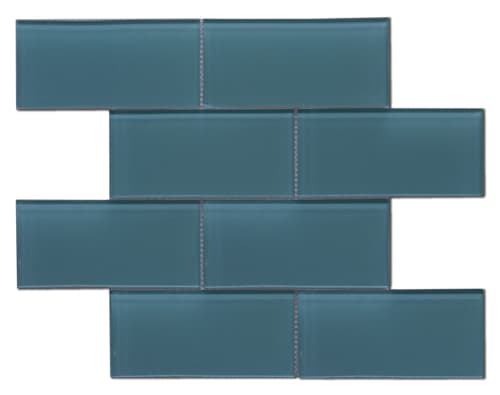 aquamarine subway mosaic