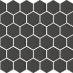 matt black hexagon mosaic