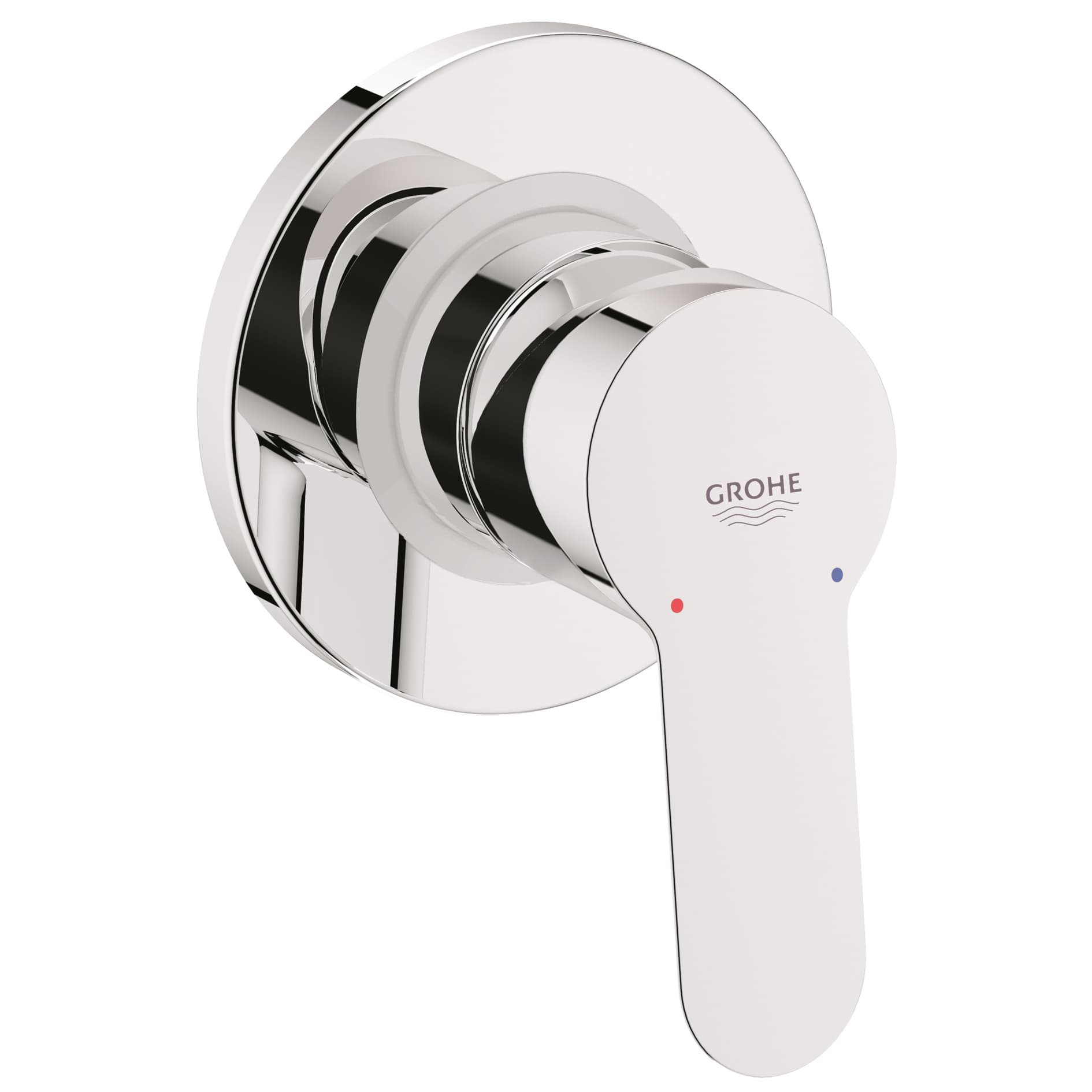 grohe bau edge - concealed bath & shower mixer + trimset
