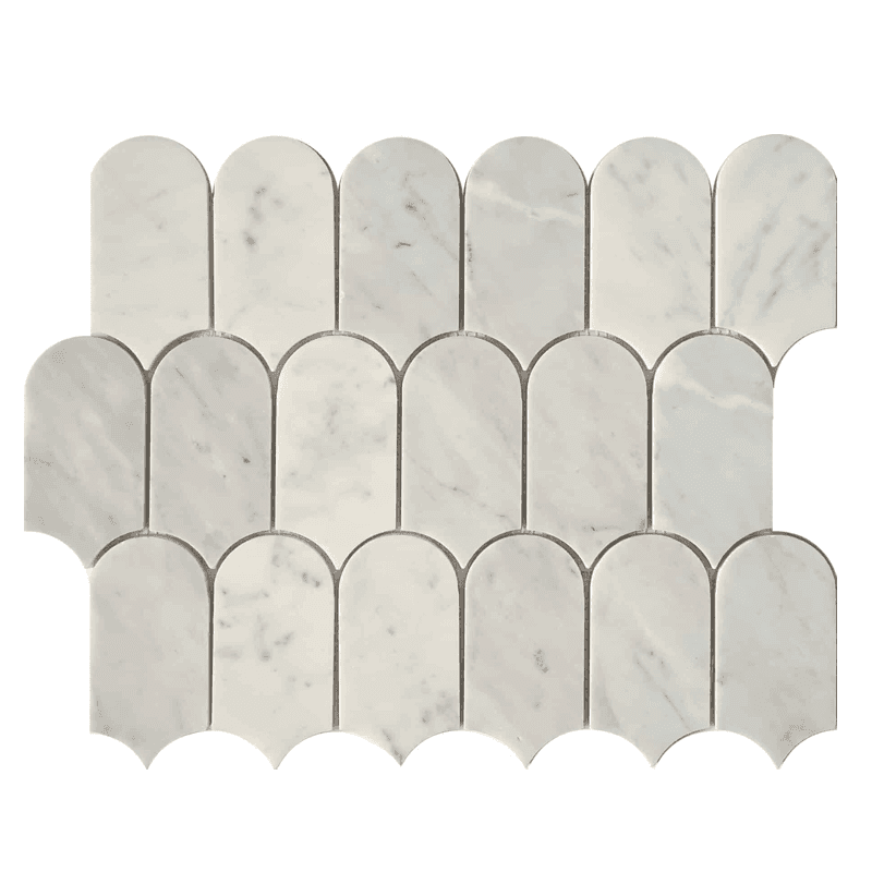 natura punkah carrara white mosaic