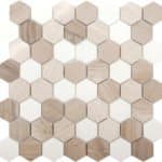 athens hexagon stone mosaic