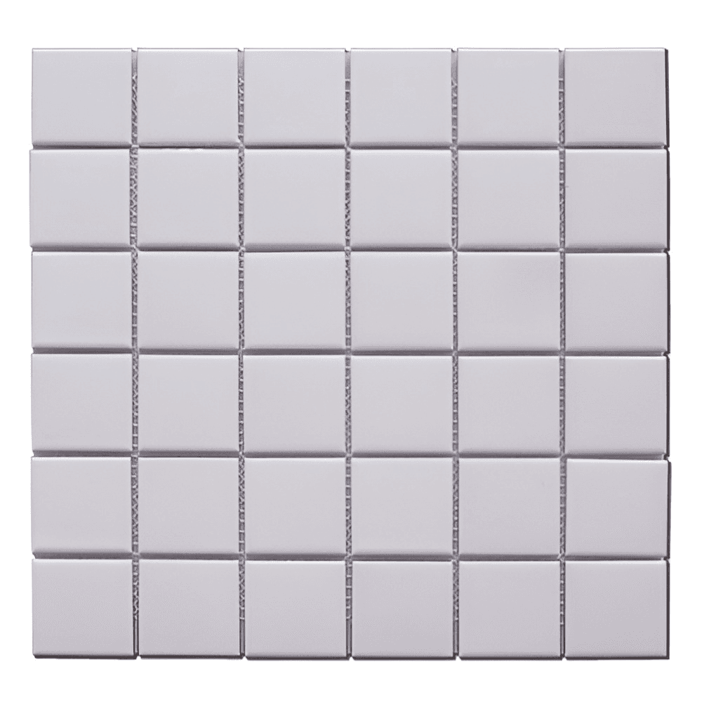 matt white mosaic