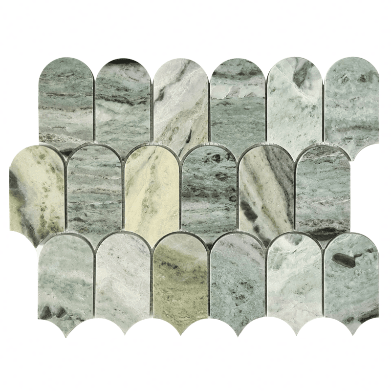 natura punkah green jade mosaic