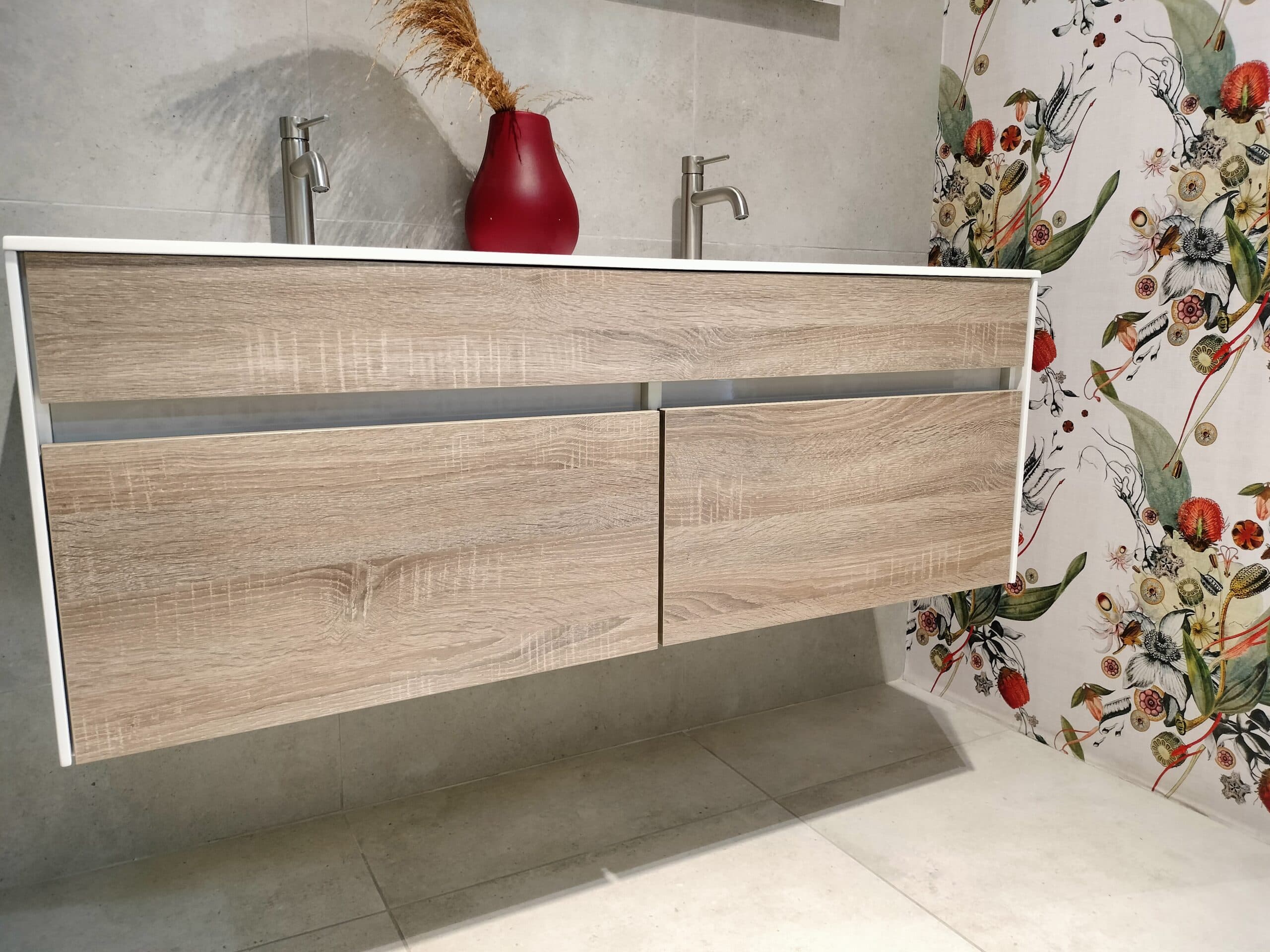 1200 slimline cabinet & basin