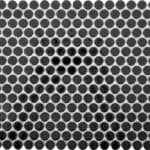 black round penny gloss mosaic