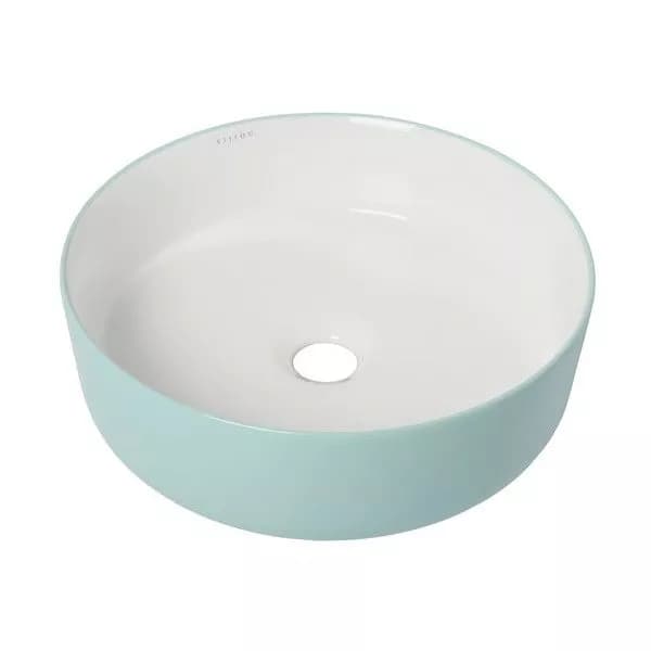 bijiou senseulle - freestanding green round basin