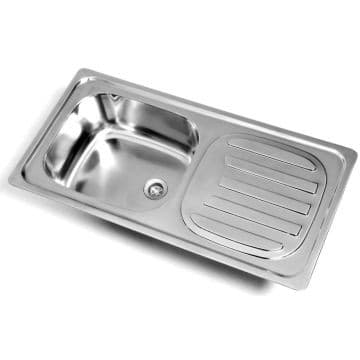 single bowl inset sink (excl std waste)