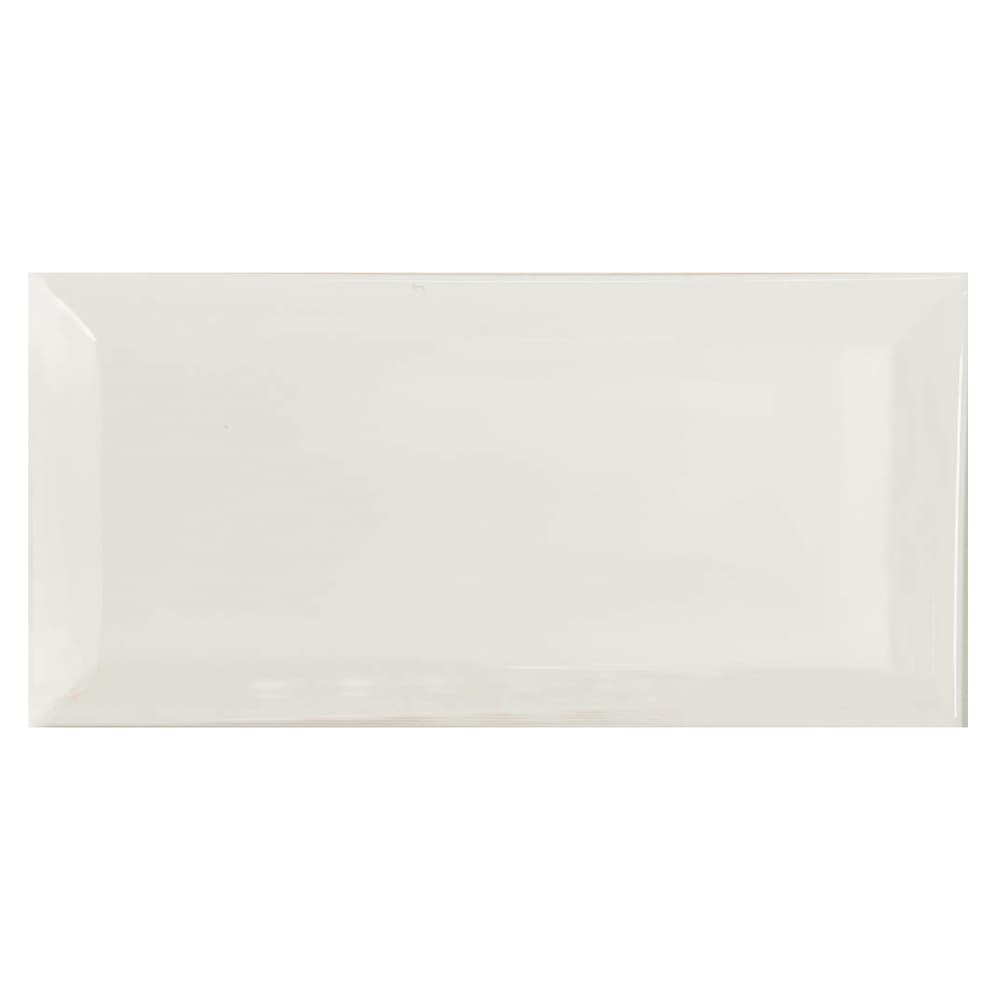 metro bevel white gloss 2 200 x 100 mm