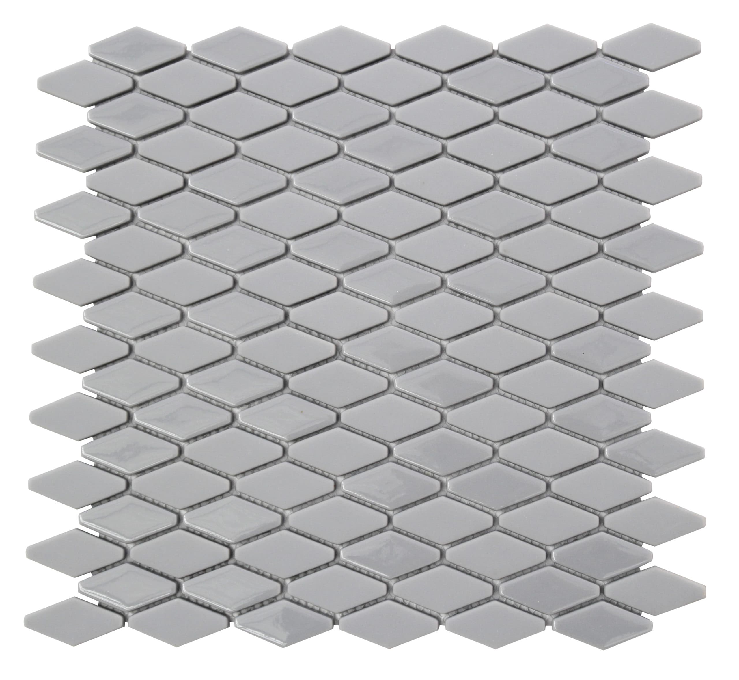 smokey grey recycled glass mosaic