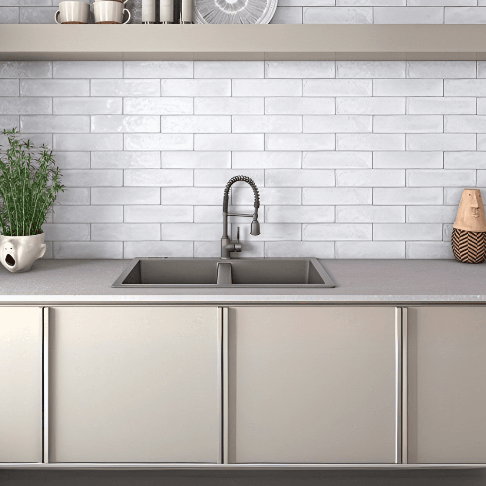splendours white glossy 75 x 300 mm
