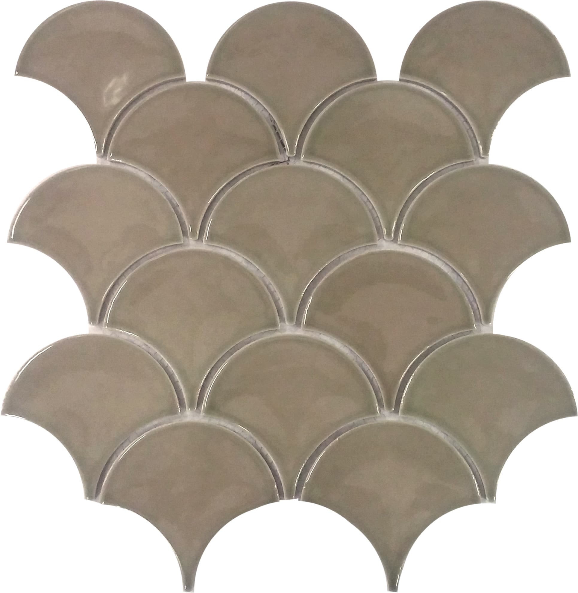 fan warm stone gloss mosaic