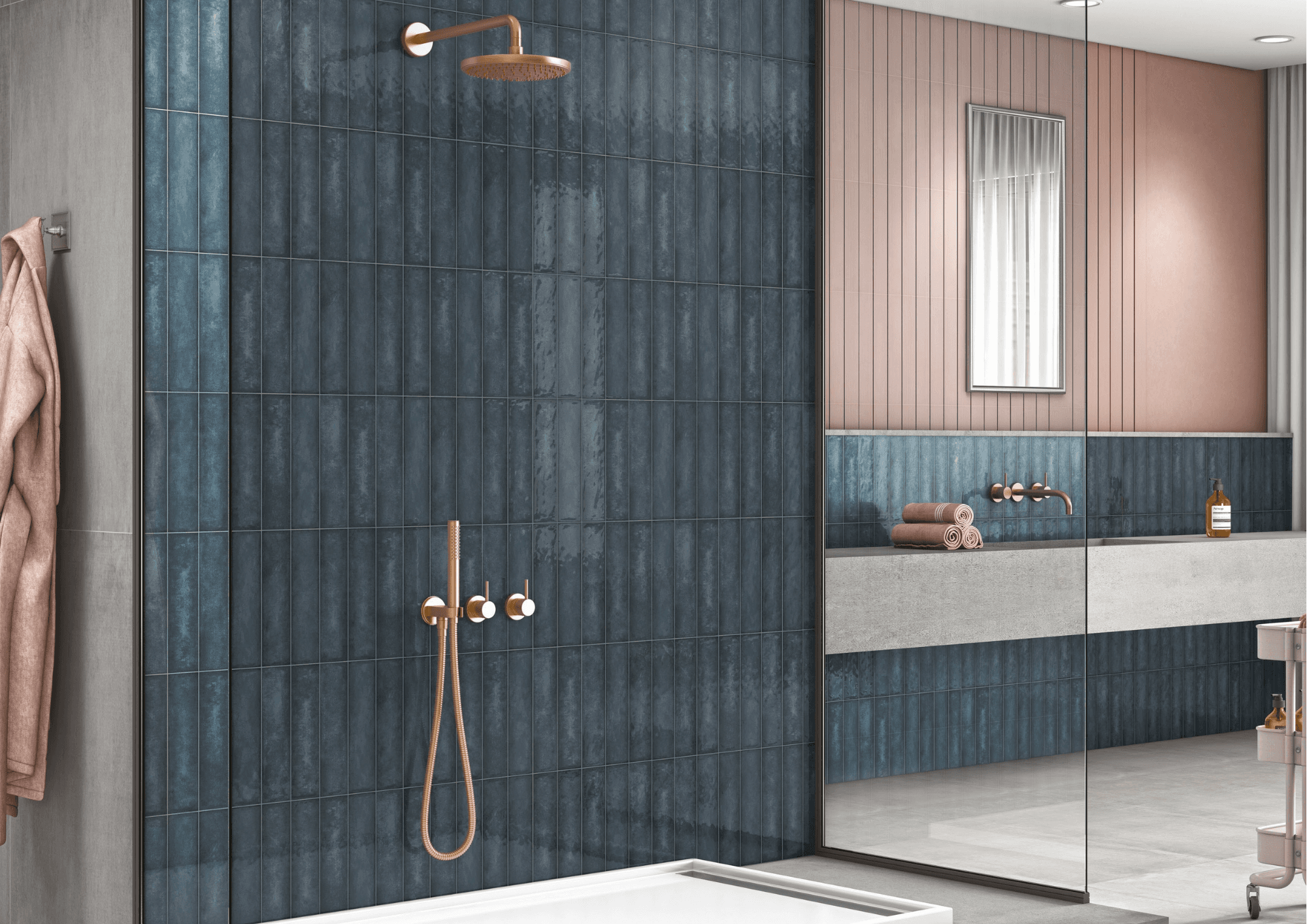 splendor peacock aqua 75 x 300 mm