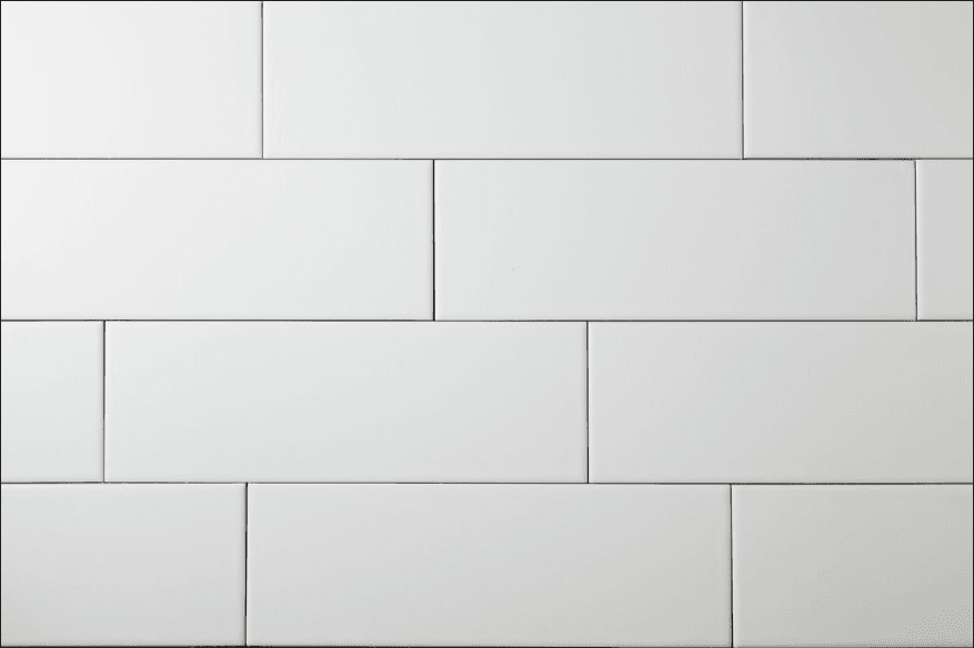 white matt 100 x 300 mm