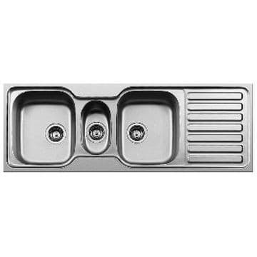 triple bowl inset sink