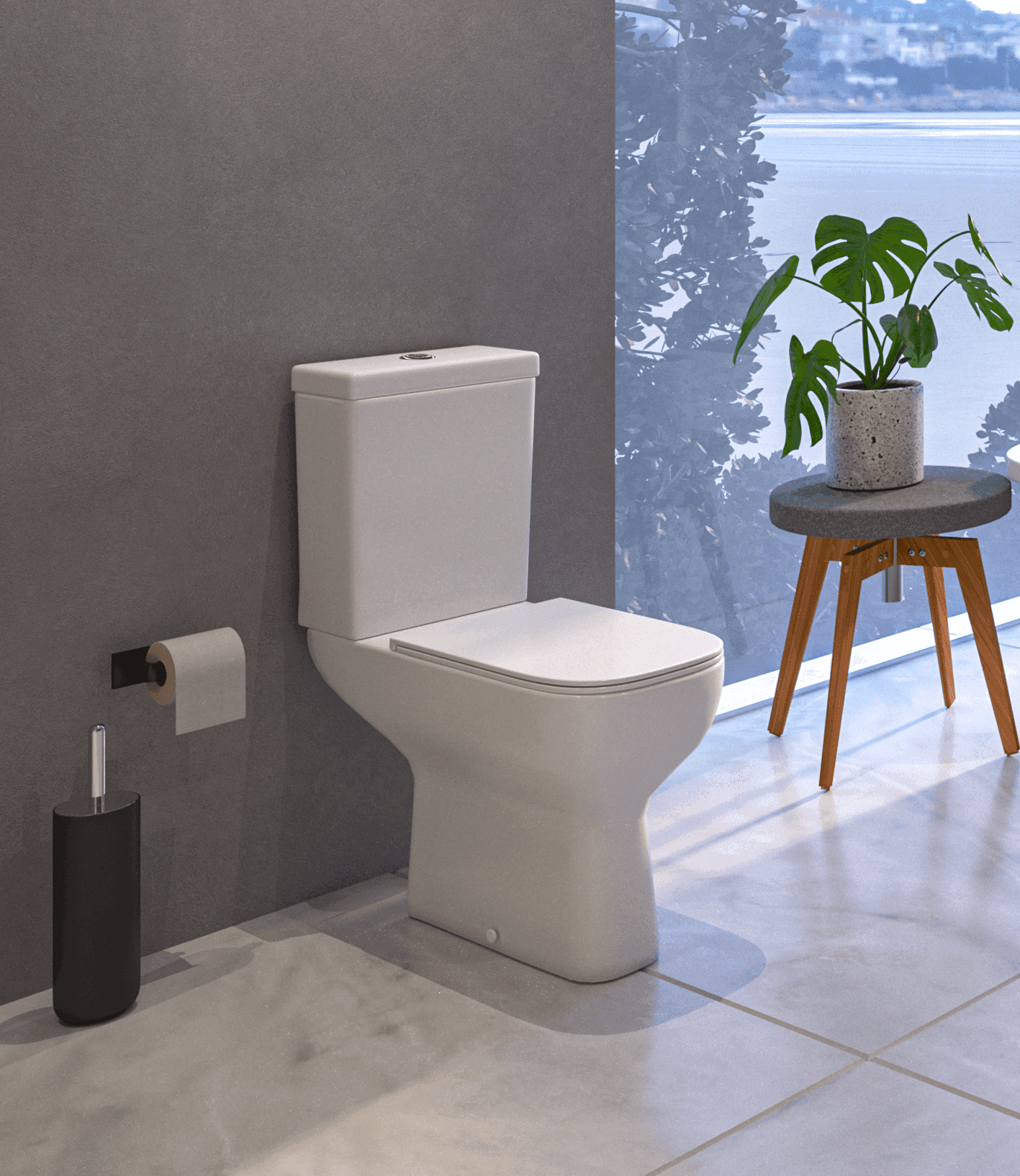 comfort square - toilet set