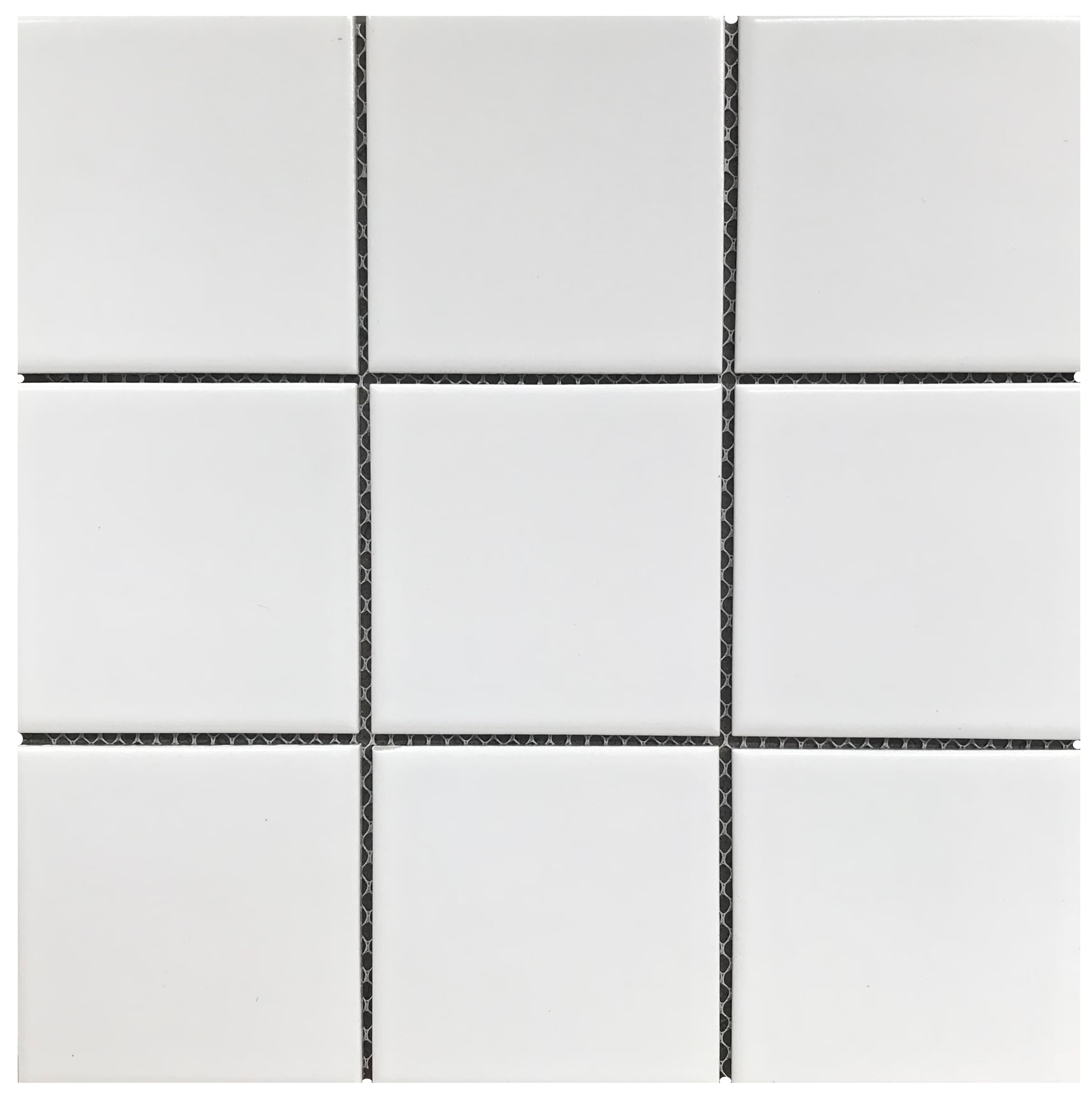 matt white mosaic
