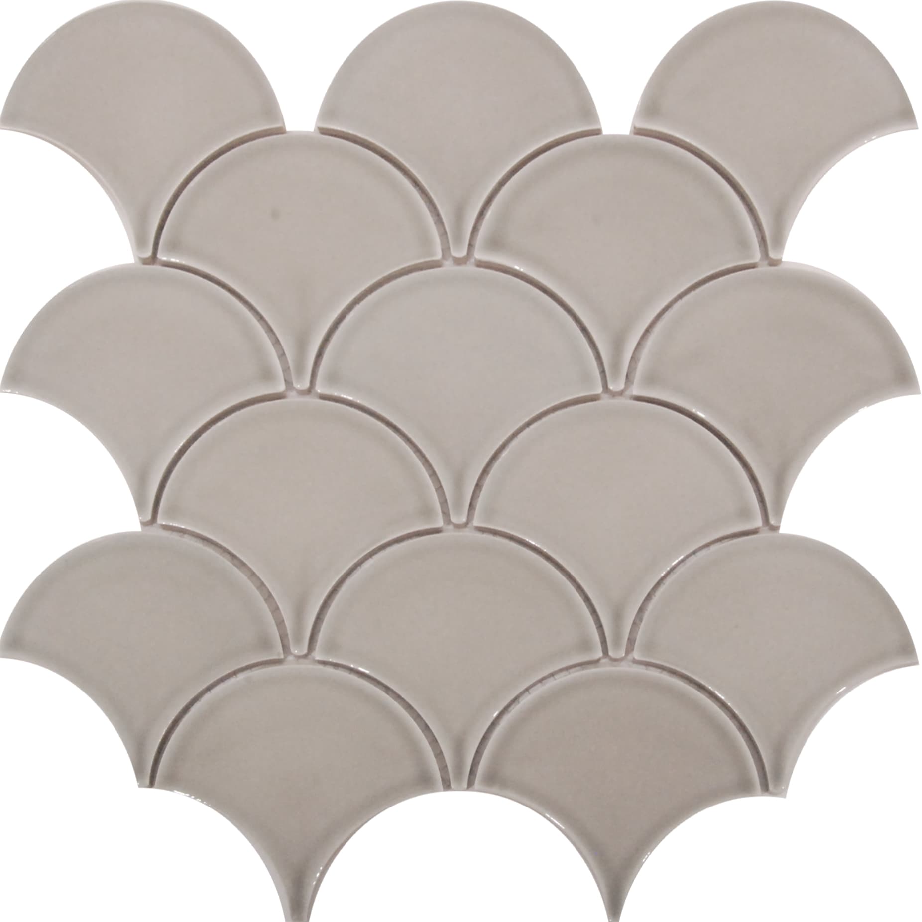 fan light grey gloss mosaic