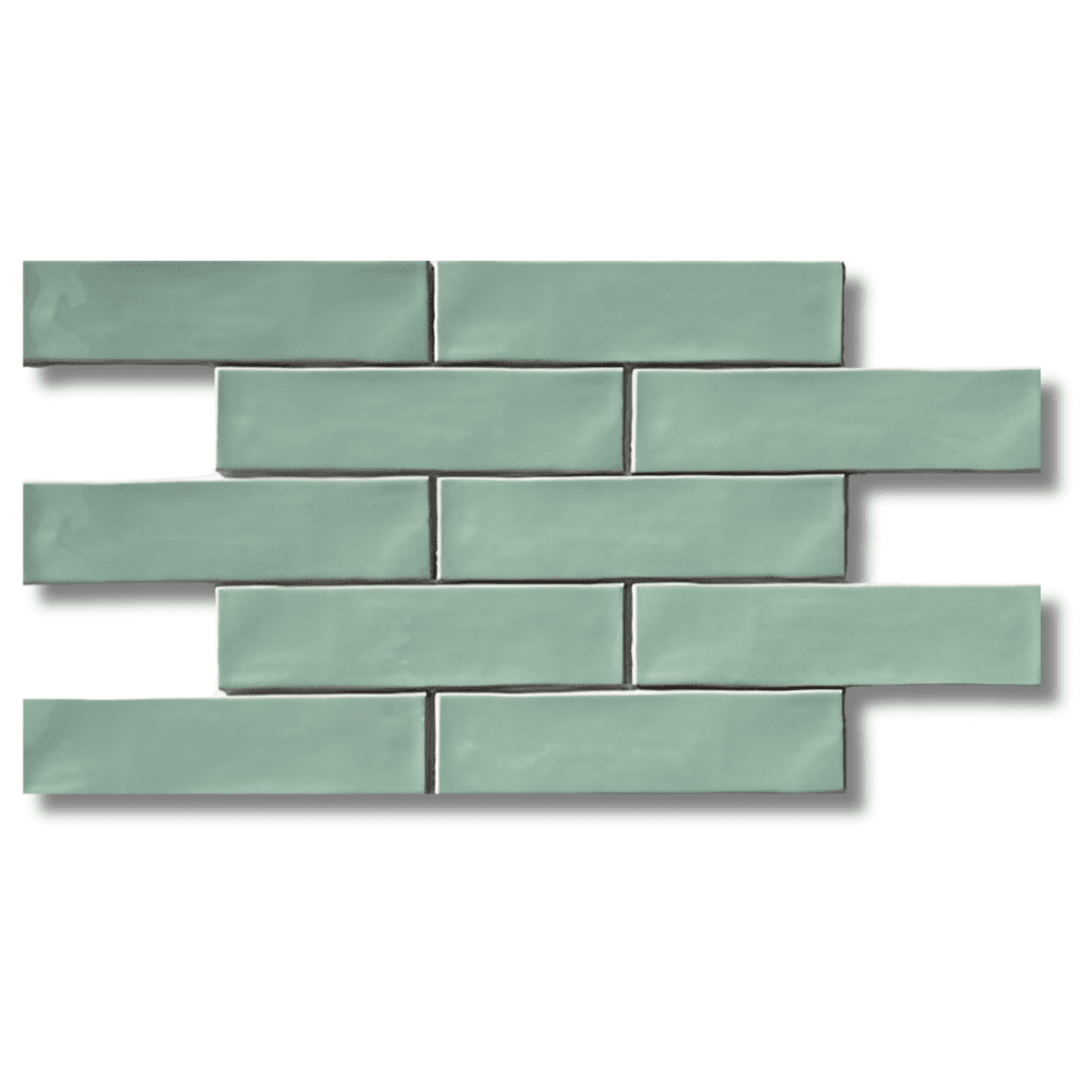 handcraft mint pista glossy 75 x 300 mm