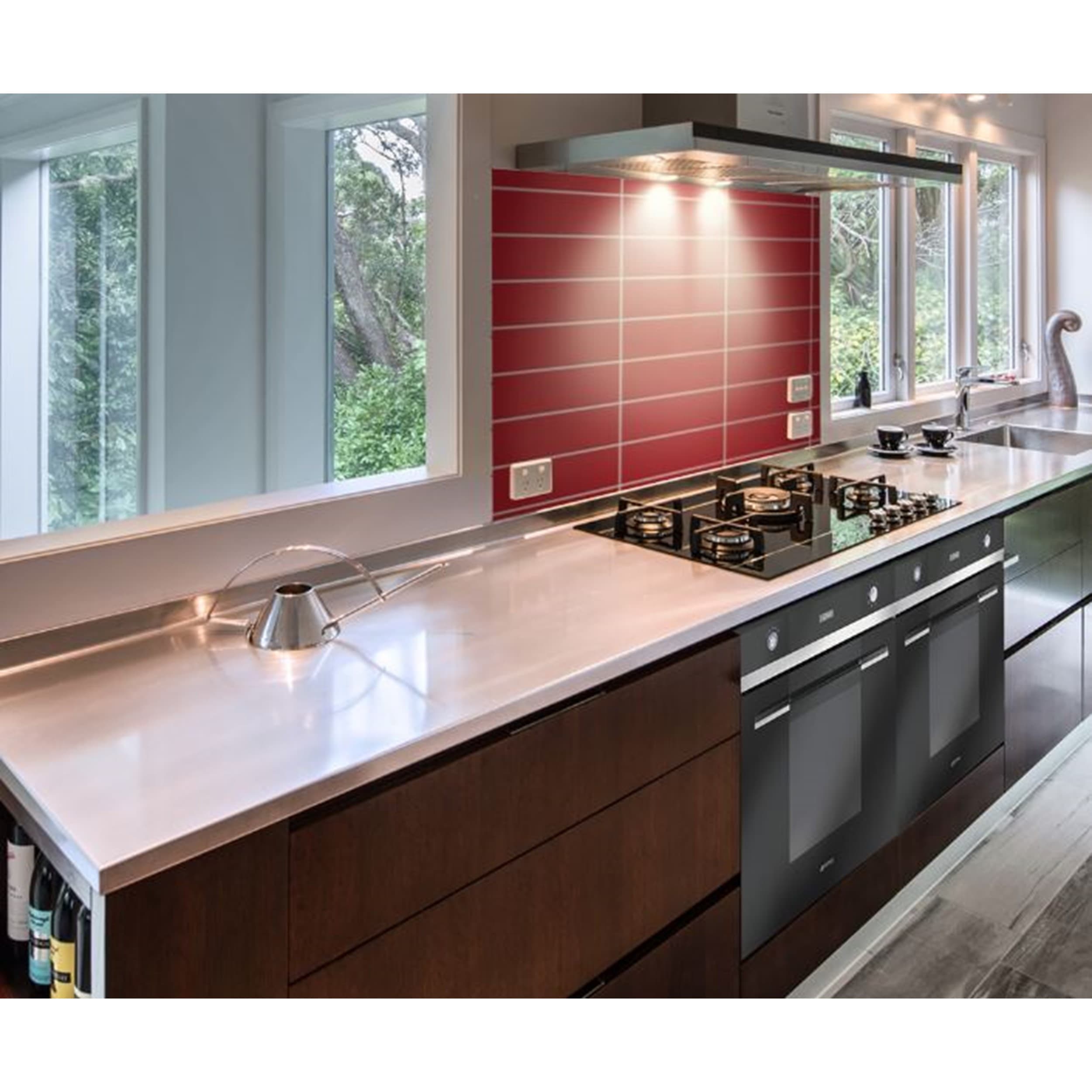 rojo-f brillo wall tile 100 x 200 mm
