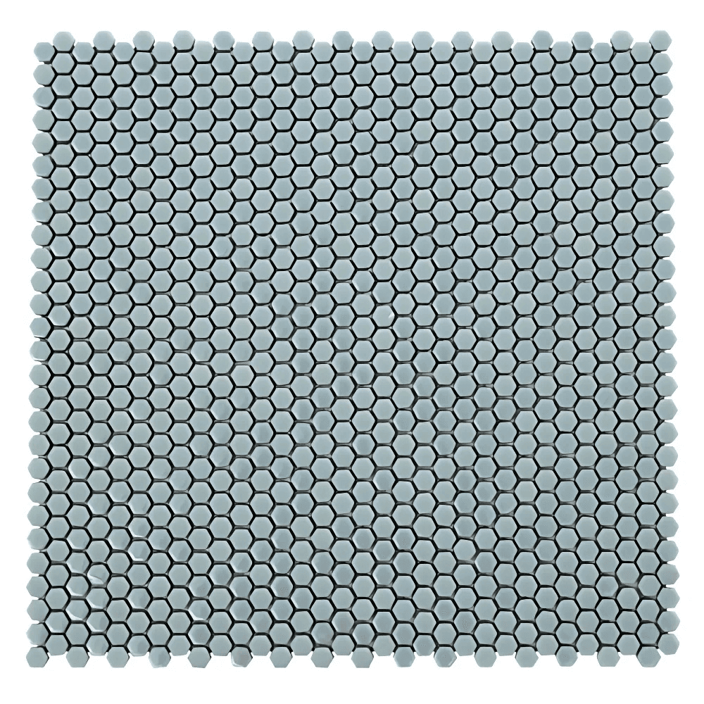 pale turquoise - honeycomb mosaic