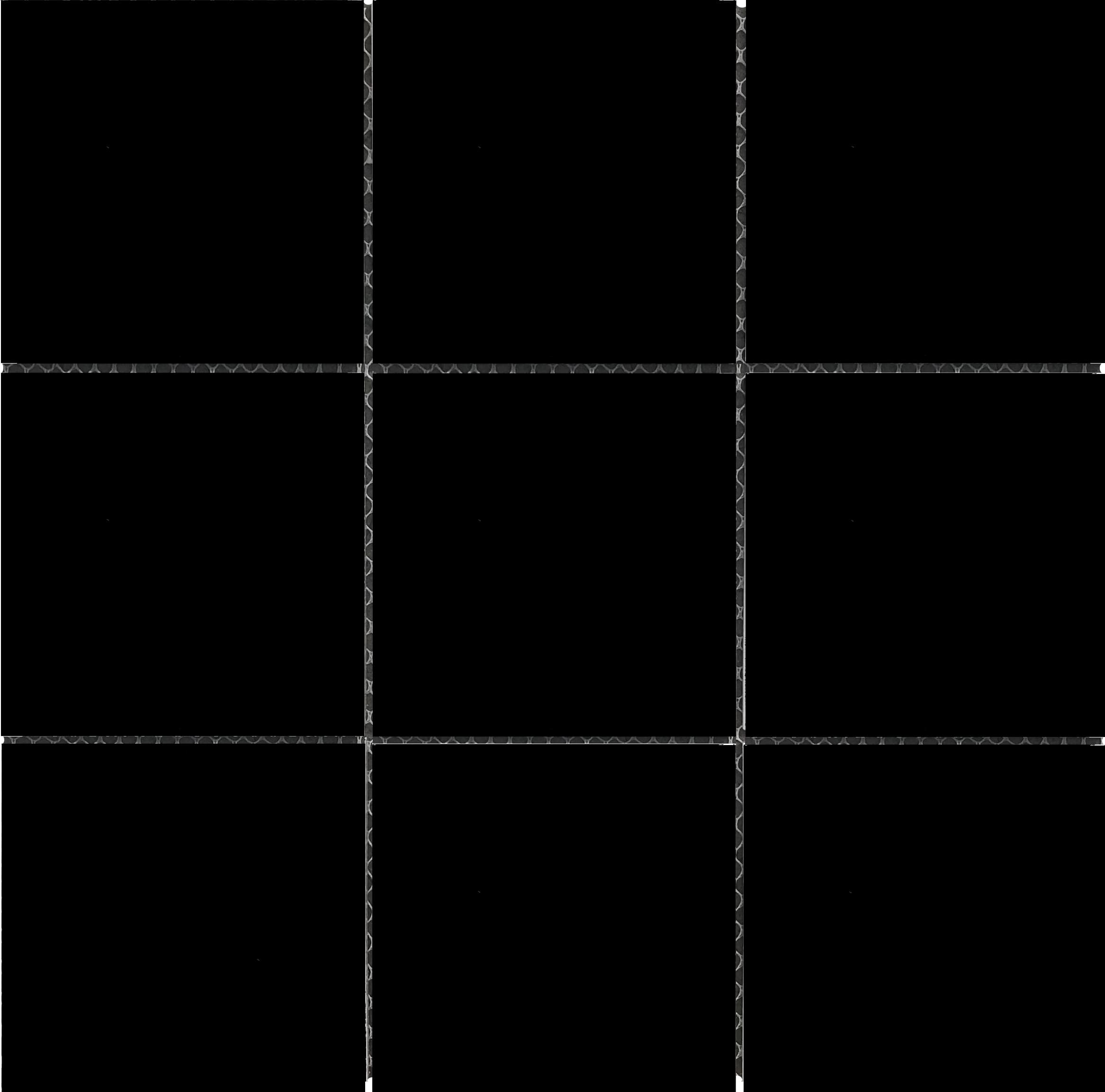 black gloss 100x100mm porcelain mosaic sh=300x300mm